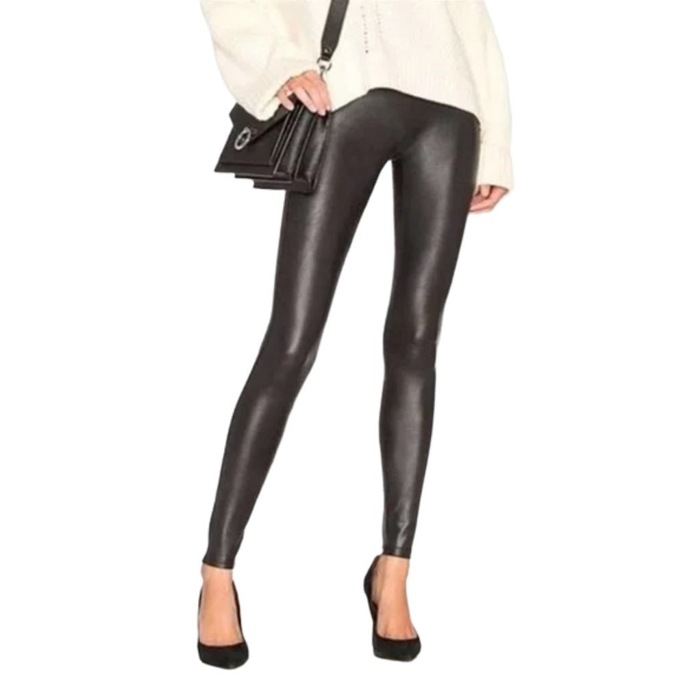 SPANX Shiny Black Leggings